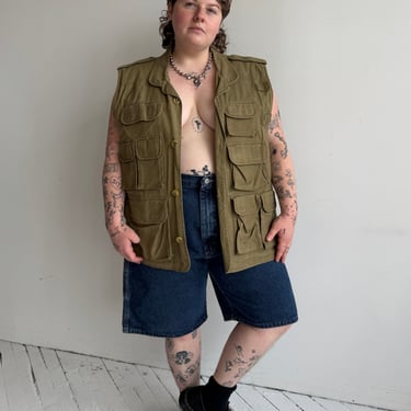 Vintage - Cotton Fisherman Vest (1X)