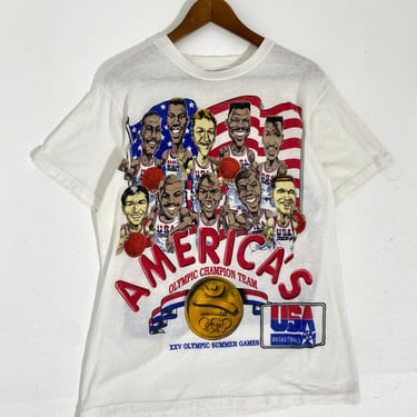 Vintage 1990's Dream Team Caricature T-Shirt Sz. L/XL