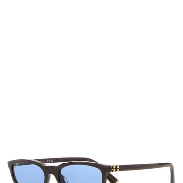 Miu Miu Women Brown Acetate Miu Regard Sunglasses