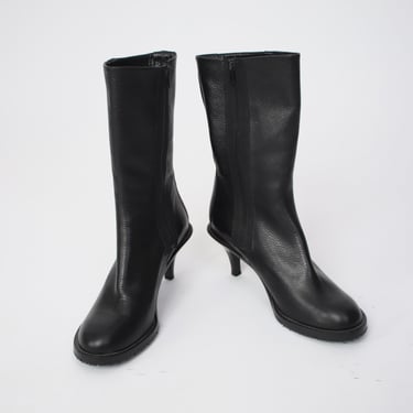 Veronique Branquinho Leather Mid-Calf Boots*