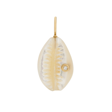 Small Cowrie Shell with Diamond — Maura Green Trunk Show