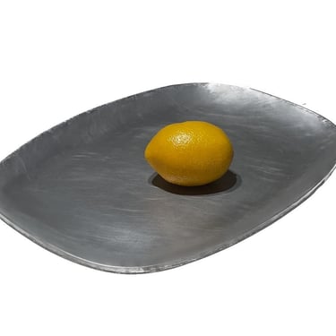Vintage AC Fabricators Cast Aluminum Platter | Mid-Century Modern Serving Tray | Hawthorne California Foundry | Sizzler Style 