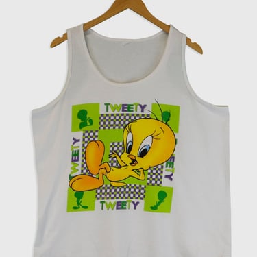 Vintage Looney Tunes Tweety Bird Tank Top T Shirt