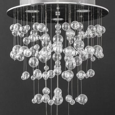 Modern Minimalist Glass Bubble Chandelier