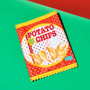 Potato Chips Vinyl Pouch