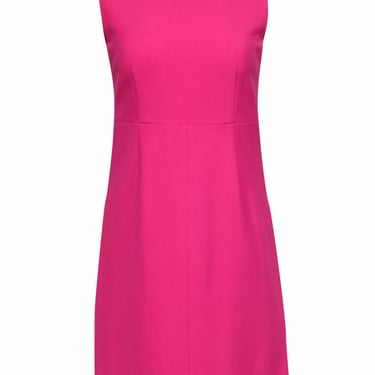 Diane von Furstenberg - Hot Pink Sheath Midi Dress Sz 2
