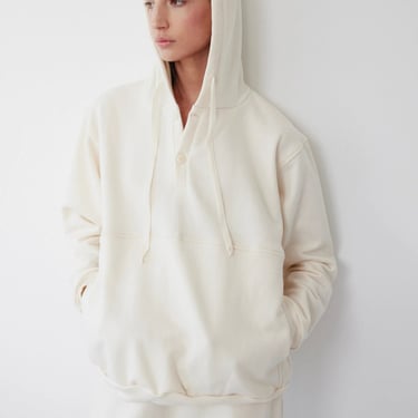 Popover Hoodie in Natural - Wol Hide