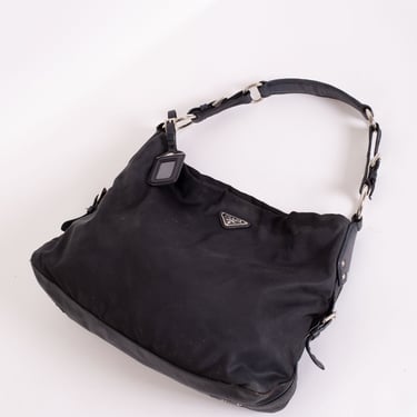 Prada Black Tessuto Stampato Nylon Tote Bag Multiple colors Leather  Pony-style calfskin Cloth ref.378275 - Joli Closet