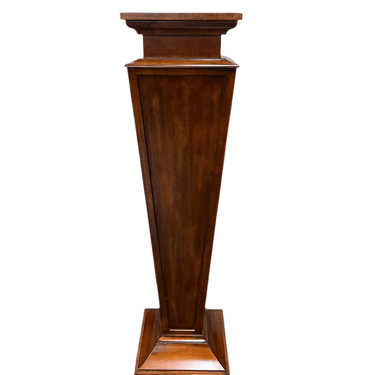 Large Tapered Wood Pedestal