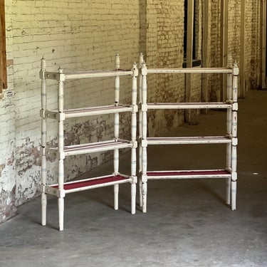 Pair of Antique Bakers Rack Shelves 