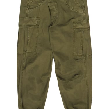 R13 - Olive Button Fly Cotton Cargo Pants Sz 27