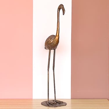 Fab Wrought Iron Flamingo