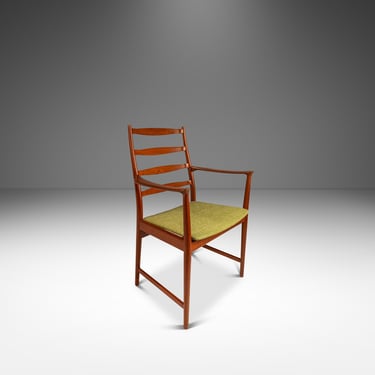 Mid-Century Danish Modern Contoured Ladder Back Armchair in Teak by Torbjørn Afdal for Vamo, Denmark, c. 1960s 