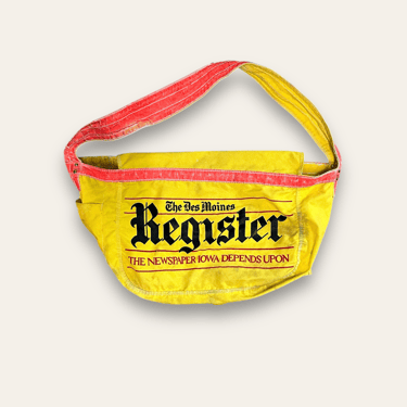 Vintage 1970’s Des Moines Register Newspaper Bag