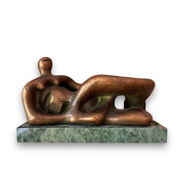 1971 Henry Moore Reclining Figure Sculpture Replica