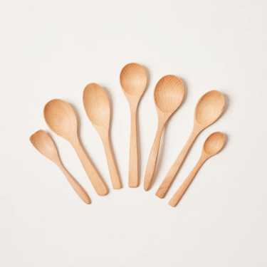 Essential Kitchen Little Spoon - Set of 7 - Beech