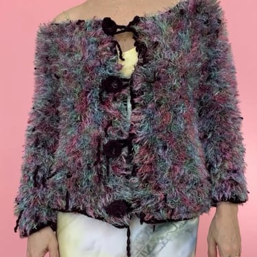 VTG Handmade Shaggy Cardigan 