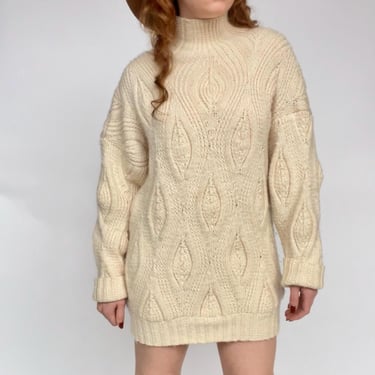 1970s Wool Sweater Hand Knit Hand Knit M 