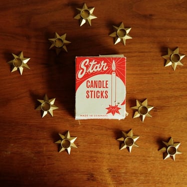 Star Candle Sticks Made in Denmark 