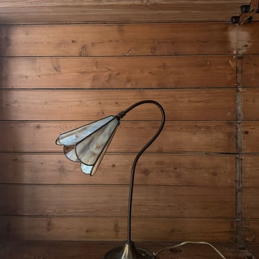 Gooseneck brass lamp
