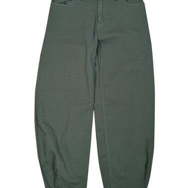 Tibi - Green Cotton Drill Pant Sz 00