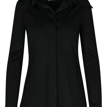 Jil Sander Black Viscose Shirt Woman