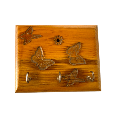 Butterfly Wood Key Holder