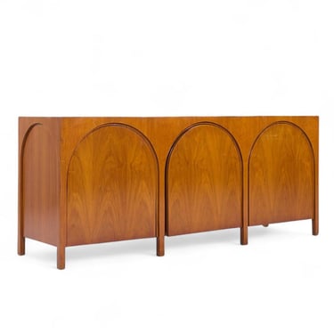 T.H. Robsjohn-Gibbings for Widdicomb Mid Century Walnut Colosseum Credenza - mcm 