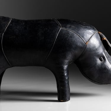 Leather Rhino Footstool by Dimitro Omersa