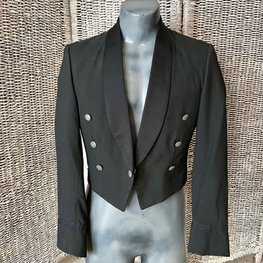 Steampunk Blazer, Military Tux Jacket, Cropped Tapered Fit, Formal Uniform 