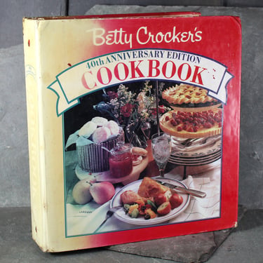 1990 Betty Crocker's 40th Anniversary Cookbook | Vintage Classic American Cookbook in Tabbed Binder | Bixley Shop 