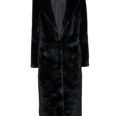 Unreal Fur - Black Faux Fur &quot;Bird Coat&quot; Sz S