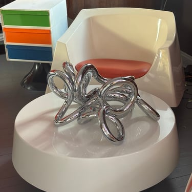 101408328 - Chrome Sculpture - Tangle - GLAM - DECOR