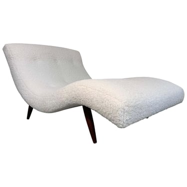 Adrian Pearsall for Craft Associates Double Wave Chaise in Fresh Boucle 