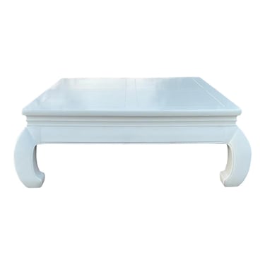 Henredon Artefacts White Lacquer MingStyle Coffee Table 