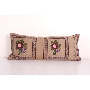 Turkish Kilim Pillowcases Made from an Anatolian Vintage  16&quot; x 35&quot;