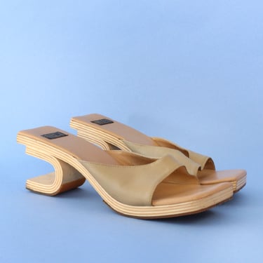 Sculptural Wooden Mules 9