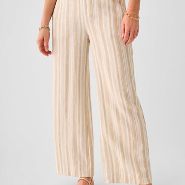 Monterey Linen Pant in Stripe