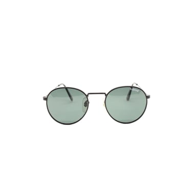 POLAROID round black NEW VINTAGE sunglasses 