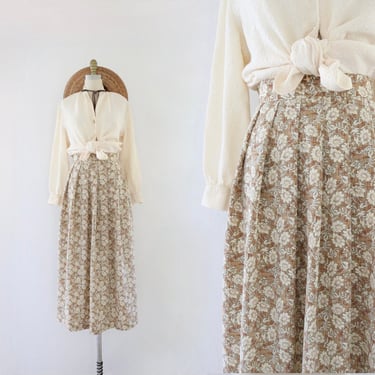 golden blossoms maxi skirt - 28-30 