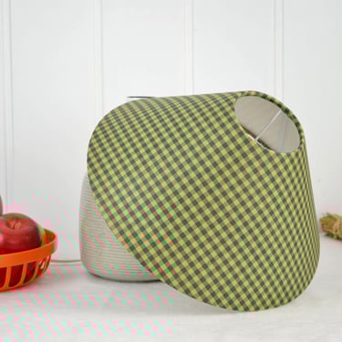 Lampshade for table lamps green checkered papel cardboard E27 socket shade lamp table lamp natural shabby 