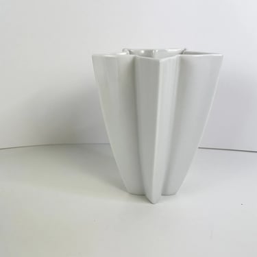 Modern Vintage HUTSCHENREUTHER Op-Art HEINRICH FUCHS Flower STARS Porcelain Vase
