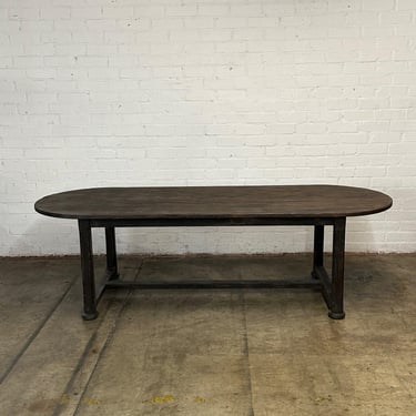 Large Primitive Oval Dining Table 