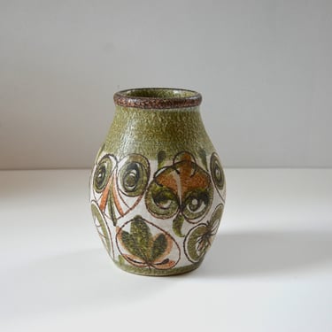 Vintage Mid-Century Modern British ceramic vase  by Glyn Colledge for Denby Pottery Co. 