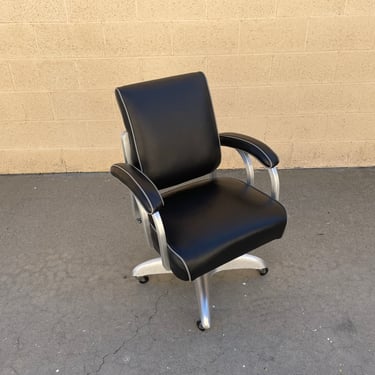 1950S "GOOD FORM" DOUBLE LOOP STENO CHAIR, REFINISHED