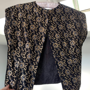 Gold Floral Blouse 