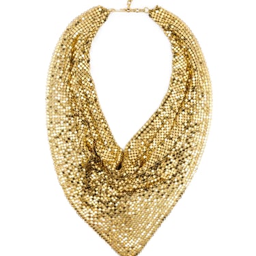 Whiting and Davis Chainmail Bib Necklace