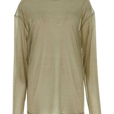 Prada Woman Khaki Lyocell Blend Oversize T-Shirt