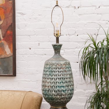 Textured Ceramic Potters Lamp