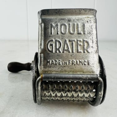 Vintage 1950s Mouli Grater Made in France by Moulinex rotational grater food mill kitchen utensil, for vintage kitchen decor, collectible 